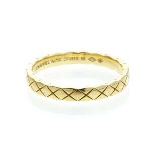 Chanel Coco Crush Ring Mini Model Yellow Gold (18K) Fashion No Stone Band Rin...